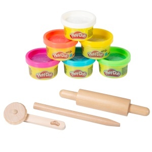 Roba x Play-Doh Matschkuche din lemn FSC, 100 cm, cu 3D Creativmatte si 6 cutii de plastilina - Img 13
