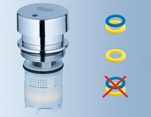 Robinet de baie Grohe Euroeco CT - Ventil cu autoinchidere, DN 15, crom - Img 4