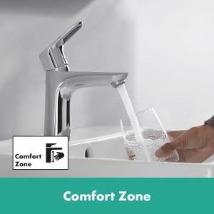 Robinet de baie hansgrohe Focus, 94 mm, economisire apa, crom - Img 2