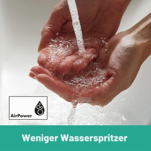 Robinet de baie hansgrohe Talis E, inaltime 110 mm, crom, cu sistem EcoSmart - Img 2