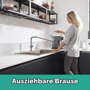 Robinet de bucatarie hansgrohe Talis M54, 1 levier, crom, cu dus retractabil - Img 3