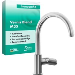 Robinet de bucatarie hansgrohe Vernis Blend M35, crom, inaltime 210 mm, rotire 120360