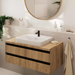 Robinet pentru chiuveta hansgrohe Vernis Blend, Kaltwasser, Mattschwarz, EcoSmart - Img 4