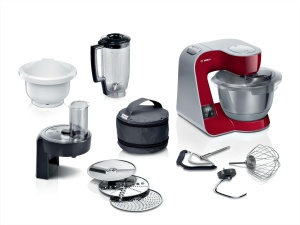 Robot de bucatarie Bosch MUM5X734, 3.9 L, 1000 W, Dark Red