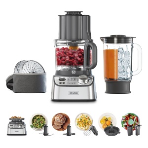 Robot de bucatarie compact Kenwood MultiPro XL Weigh FDM72990SS cu cantar si temporizator integrat ExpressDice recipient de lucru de 3 L viteza variab - Img 1