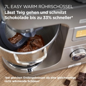 Robot de bucatarie Kenwood Titanium Chef Patissier XL KWL90034SI 7L 1400W functie de incalzire Argintiu - Img 3