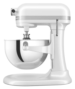 Robot de bucatarie KitchenAid 5KSM55SXXEWH, 5.2L, Alb, Putere mare - Img 4