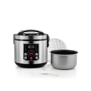 Robot de bucatarie multifunctional Avilia cu 20 de programe - multicooker 5 l, afisaj LED, control digital, ideal pentru iaurt, orez, terci si alte alimente, otel inoxidabil, 930 W + lingura gratuita - Img 1