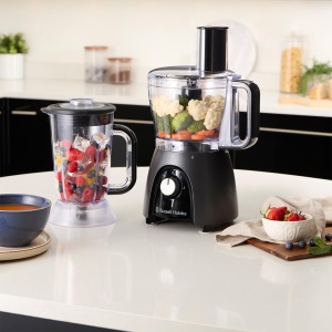 Robot de bucatarie Russell Hobbs [blender/taietor de legume/mixer/tocator/blender] Robot de bucatarie (framantare, amestecare si taiere etc., poate fi spalat in masina de spalat vase, putere maxima de 900 W) Mat Charcoal 27111-56 - Img 8