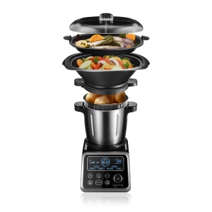 Robot de bucatarie Ufesa Totalchef RK5 cu gatit, diverse programe pentru gatit, putere de 1700 W, afisaj LCD, carafa cu capacitate de 3,5 l, inclusiv carte de retete PDF, fara BPA - Img 3