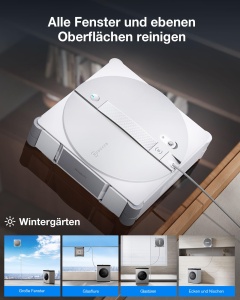Robot de curatare feronerie ECOVACS WINBOT W3 OMNI, curatare automata, tehnologie TruEdge - Img 6