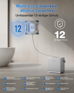 Robot de curatat geamuri ECOVACS WINBOT W2S, curatare eficienta, 3 duze, multifunctional - Img 8