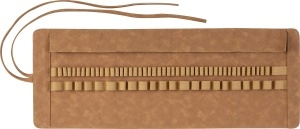 Rola pentru creioane Faber-Castell Art Graphic, capacitate 45 piese, din piele ecologica - Img 3