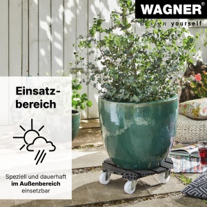 Rola pentru plante WAGNER Sun City Basic, 32-46 cm, 100 kg, 4 roti - Img 7
