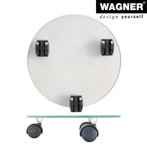 Roller pentru plante WAGNER 20016501 din sticla, diametru 28 cm, cu 3 roti - Img 6