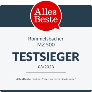 ROMMELSBACHER Multi Shredder MZ 500 - motor puternic, lama speciala cu 4 lame din otel inoxidabil, recipient din sticla de 1,5 litri, crom negru/periat, 500 wati - Img 8