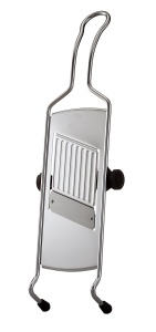 Rosle Hobel Classic 42cm Argintiu Reiba Reglabila pentru Legume cu Stand Antiderapant