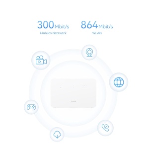 Router 4G Huawei CPE 3, 300 Mbits download, 100 Mbits upload, dual-band - Img 3