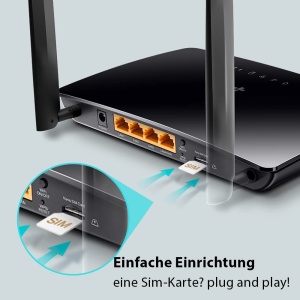 Router LTE TP-Link TL-MR6400, 4G, 150 Mbits, 4 porturi Ethernet - Img 3