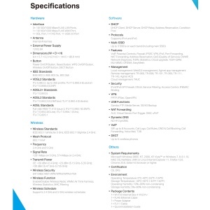 Router Wi-Fi 6 TP-Link VX231v, VDSL2 300 Mbits, 4 porturi Gigabit - Img 3