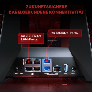 Router Wi-Fi TP-Link Archer GE800 Tri-Band, 19 Gbits, 12 Streams, RGB - Img 3