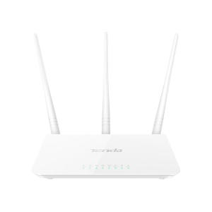 Router WLAN Tenda F3, 300 Mbits, 3 antene externe, alb