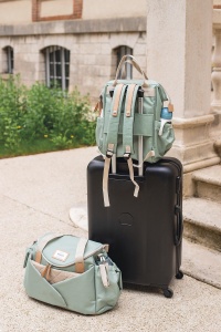 Rucsac multifunctional Beaba Wellington 18L compartimente multiple Verde salvie - Img 9