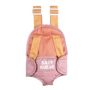 Rucsac pentru papusi Smoby Baby Nurse, 42 cm, 2 pozitii de purtare, ajustabil