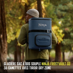 Rucsac racitor Ninja FrostVault Go, 23 litri, marinealbu, pentru 36 doze - Img 2