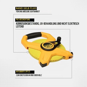 Ruleta din fibra de sticla Stanley 60m, maner ergonomic, carcasa ABS - Img 9