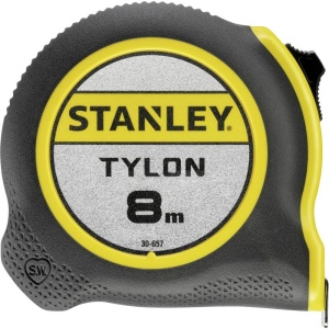 Ruleta STANLEY Tylon, 8 m, cu protectie din Tylon-Polymer, carcasa din plastic