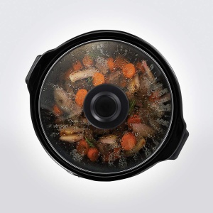 Russell Hobbs Slow Cooker Mini [oala grea din ceramica de 2 l pentru opt. Aragaz lent compact (3 setari de temperatura si functie de mentinere la cald, 145W) Aragaz lent 25570-56 - Img 3