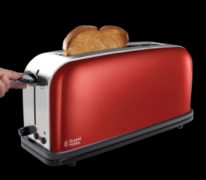 Russell Hobbs Toaster 21391-56 Flame Red 1000W Functie de Decongelare - Img 5