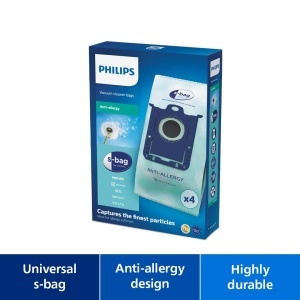 Sac aspirator Philips FC802204 s-Bag Antiallergie Filtrare avansata 4 buc - Img 2