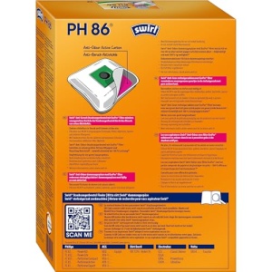 Sac aspirator Swirl PH 86 EcoPor, anti-miros, 99,9 filtrare, 4 bucati 1 filtru - Img 2