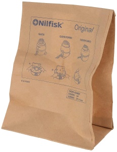 Sac de aspirator Nilfisk GM80, 6.5L, 5 bucati, original - Img 2