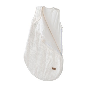 Sac de dormit pentru bebelusi Roba Seashells, 70 cm, din bumbac organic, alb - Img 4