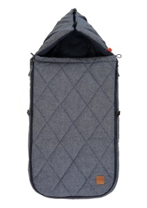 Sac de dormit pentru copii Kaiser Nikko, 100 bumbac, 89 x 40 cm, navy melange - Img 4