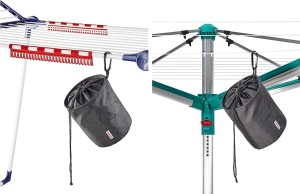 Sac pentru cleme de rufe Leifheit 80031, capacitate 100 cleme, negru - Img 4
