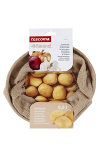 Sac pentru legume Tescoma 4FOOD, 8.5 l, din jute, cu inchidere prin snur - Img 6