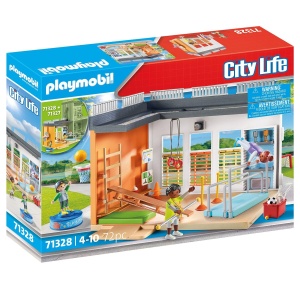Sala de sport PLAYMOBIL City Life 71328 cu accesorii pentru fotbal, baschet si tenis - Img 2