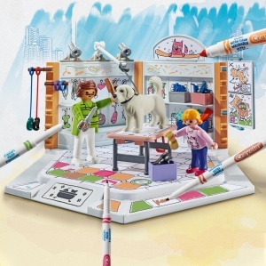Salon de frizerie pentru caini PLAYMOBIL Color 71514, 61 piese, creativitate nelimitata - Img 3