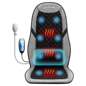Saltea de masaj COMFIER cu incalzire si suport lombar ajustabil, 10 motoare de vibratie
