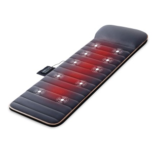 Saltea de Masaj Snailax cu 10 Motoare de Vibratie, 4 Zone de Incalzire, Design Faltabil