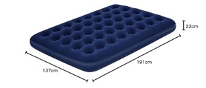 Saltea gonflabila Bestway 191x137x22 cm cu pompa electrica Sidewinder-AC si geanta de transport - Img 12