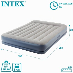 Saltea gonflabila Intex Dura-Beam Standard 203 x 152 x 30 cm, multicolor - Img 6