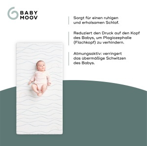 Saltea pentru copii Babymoov CosyLite 70x140cm - 10cm grosime, suport ergonomic - Img 3