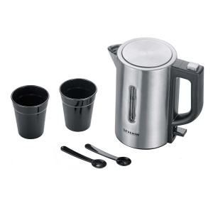 Samovar electric Severin WK 3647, capacitate 0,5 l, 1100 W, inoxnegru
