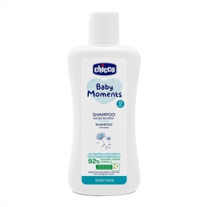 Sampon pentru copii Chicco Baby Moments, 200 ml, fara parabeni, fara lacrimi