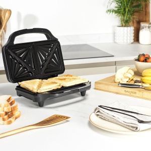 Sandwich Maker Salter EK2017TFVDE, 900W, Antihaft, Capacitate 2 Sandwichuri - Img 7